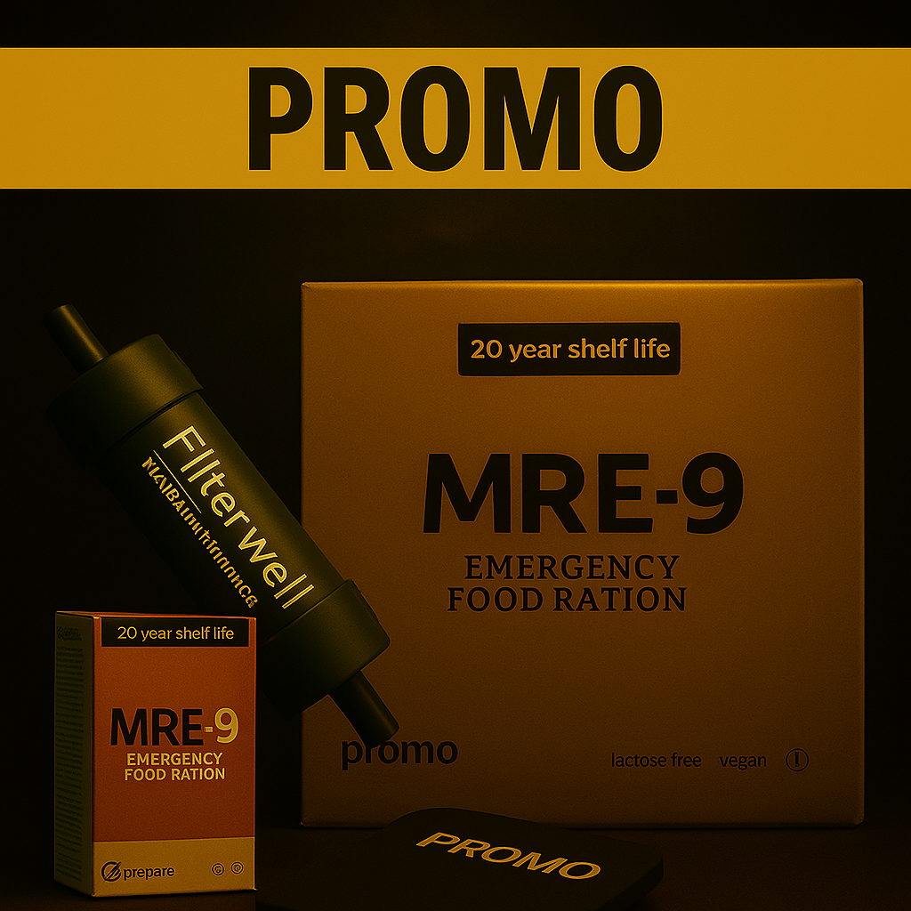 Ration de survie 24 jours + Filtre à Eau 4 000 L offerte.