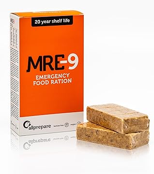 MRE-9 – Ration d’urgence 3 mois complète 90x500g | Longue conservation 20 ans