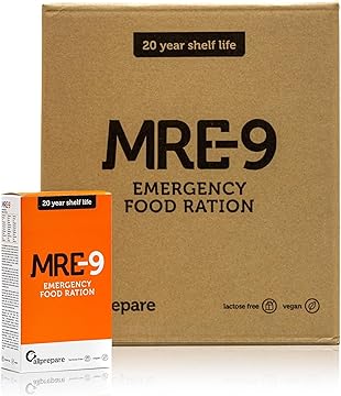 Pack MRE-9 – Ration d’Urgence 24 Jours – 20 Ans de Conservation