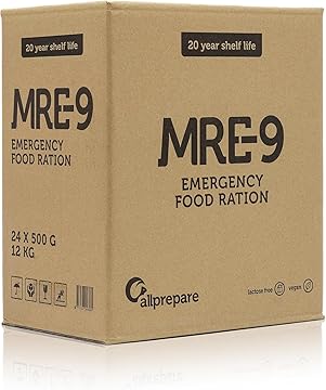 Pack MRE-9 – Ration d’Urgence 24 Jours – 20 Ans de Conservation