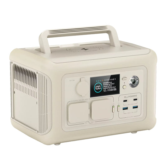 Centrale Électrique Portable ALLPOWERS R600 avec Panneau Solaire 140W